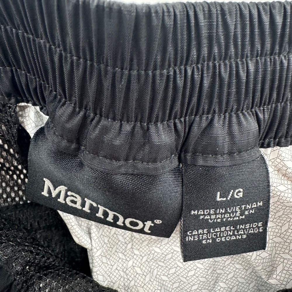 Marmot Precip Full Zip Rain Pants Mens Large L Black Waterproof Hiking B41260 - Picture 4 of 15